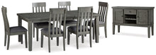Load image into Gallery viewer, Hallanden Dining Table and 6 Chairs with Storage
