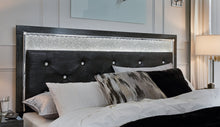 Load image into Gallery viewer, Kaydell King Upholstered Panel Storage Platform Bed with Mirrored Dresser and Chest
