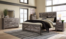 Load image into Gallery viewer, Wynnlow King Crossbuck Panel Bed with Mirrored Dresser, Chest and Nightstand
