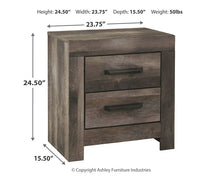 Load image into Gallery viewer, Wynnlow Queen Crossbuck Panel Bed with Mirrored Dresser, Chest and 2 Nightstands
