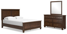 Load image into Gallery viewer, Danabrin Queen Panel Bed with Mirrored Dresser
