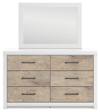 Load image into Gallery viewer, Charbitt Twin Panel Bed with Mirrored Dresser
